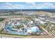 Aerial view of a large water park with various slides and pools at 3037 Sea Plane Ln, Kissimmee, FL 34747