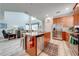 Kitchen with stainless steel appliances and an island at 4722 Sleepy Hollow Dr, Kissimmee, FL 34746