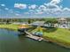 Community boat dock on a calm lake at 4722 Sleepy Hollow Dr, Kissimmee, FL 34746