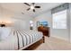 Spacious bedroom with a king-size bed and TV at 4722 Sleepy Hollow Dr, Kissimmee, FL 34746