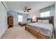 Bedroom with two queen beds, ceiling fan, and carpet flooring at 4722 Sleepy Hollow Dr, Kissimmee, FL 34746