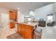 Island kitchen with stainless steel appliances and granite countertops at 4722 Sleepy Hollow Dr, Kissimmee, FL 34746