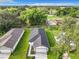Aerial view highlighting two new construction homes and landscaping at 623 Sylvan Ramble Rd, Davenport, FL 33837