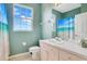 Bathroom with shower/tub combo and updated vanity at 2300 Silver Palm Dr # 303, Kissimmee, FL 34747