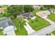 Aerial view showing house, yard, and neighborhood at 609 Floridian Dr, Kissimmee, FL 34758