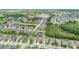 Aerial view showcasing a house's location in a neighborhood at 356 Toldedo Rd, Davenport, FL 33837