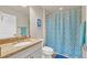 Clean bathroom with granite vanity, shower/tub combo, and tile floor at 356 Toldedo Rd, Davenport, FL 33837