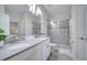 Double vanity, large shower, and modern finishes at 8839 Interlocking Ct, Davenport, FL 33896
