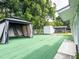 Backyard with gazebo, shed, and artificial turf at 1721 Bellgrove St, Lakeland, FL 33805
