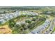 Aerial view of Reunion community pool and playground at 7770 Sandy Ridge Dr # 201, Reunion, FL 34747