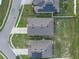 Overhead view of houses with solar panels at 816 William Way, Haines City, FL 33844