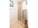 Walk-in shower with tiled walls and floor, and a glass enclosure at 1380 E Lake Shore Blvd, Kissimmee, FL 34744