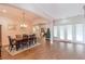 Spacious dining room with hardwood floors and French doors at 1380 E Lake Shore Blvd, Kissimmee, FL 34744