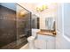 Clean bathroom with walk-in shower and granite vanity at 2918 Sunset Retreat Ct, Kissimmee, FL 34747