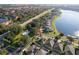 Community overview showing home location near lake at 2918 Sunset Retreat Ct, Kissimmee, FL 34747