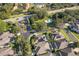 Community overview with lake, pool, and various homes at 2918 Sunset Retreat Ct, Kissimmee, FL 34747