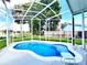 Relaxing screened pool area with a view of the backyard at 144 Rose Hill Trl, Sanford, FL 32773