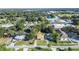 Aerial view showing home and surrounding neighborhood at 402 Tuscarora St, Lakeland, FL 33805