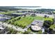 Aerial view of property near stadium and waterfront at 402 Tuscarora St, Lakeland, FL 33805