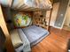 Cozy bedroom with a full-size bed and world map at 1615 Martinsville Ct, Orlando, FL 32825