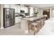Modern kitchen with island and stainless steel appliances at 183 Bull Frog Ln, Umatilla, FL 32784