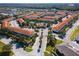 Aerial view of the community's layout and buildings at 1256 S Beach Cir, Kissimmee, FL 34746
