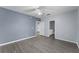 Spacious bedroom with ceiling fan and en-suite bathroom at 2078 Cypress Bay Blvd, Kissimmee, FL 34743