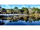 Stunning reflection of trees and palms on calm lake waters at 306 Lucaya Loop # B5/U306, Davenport, FL 33897