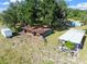 Aerial view of property with multiple barns and sheds at 4350 E Hinson Ave, Haines City, FL 33844