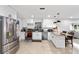 Modern kitchen with stainless steel appliances and island at 4350 E Hinson Ave, Haines City, FL 33844