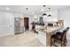 Modern kitchen with stainless steel appliances and island at 4350 E Hinson Ave, Haines City, FL 33844