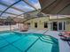 Spacious pool area with easy access from the house at 1049 Lake Berkley Dr, Kissimmee, FL 34746