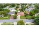 Aerial view of a single Gathering home and surrounding neighborhood at 7819 Puritan Rd, Orlando, FL 32807