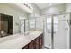 Clean bathroom with shower, vanity, and updated fixtures at 123 Gulf Dr, Kissimmee, FL 34759