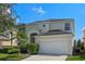 Two-story house with a two car garage and palm trees at 121 Madiera Beach Blvd, Kissimmee, FL 34746