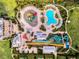 Aerial view of community pool and water park at 451 Lasso Dr, Kissimmee, FL 34747
