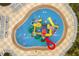 Aerial view of resort-style pool and waterpark at 7617 Brookhurst Ln, Kissimmee, FL 34747