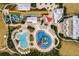 Aerial view of resort pool and water park amenities at 7617 Brookhurst Ln, Kissimmee, FL 34747