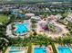 Aerial view of community water park at 7617 Brookhurst Ln, Kissimmee, FL 34747