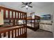 Bedroom with bunk beds, perfect for or guests at 7617 Brookhurst Ln, Kissimmee, FL 34747