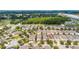Aerial view of houses and community at 7617 Brookhurst Ln, Kissimmee, FL 34747