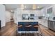 Modern kitchen with white cabinets, stainless steel appliances, and an island at 2195 Bluebird Pl, St Cloud, FL 34771