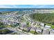 Aerial view of neighborhood, highlighting a house's location at 2195 Bluebird Pl, St Cloud, FL 34771