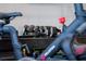Close-up of Peloton exercise bike in home gym at 5126 Fairway Oaks Dr, Windermere, FL 34786
