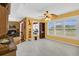 Bright dining room with hardwood floors and view to living room at 3105 Pastures Rd, Kissimmee, FL 34746