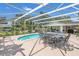 Screened pool and patio furniture ideal for relaxation at 3105 Pastures Rd, Kissimmee, FL 34746