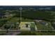 Aerial view highlighting home's location and lot size at 3105 Pastures Rd, Kissimmee, FL 34746