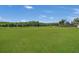Large grassy backyard with a fenced area at 3105 Pastures Rd, Kissimmee, FL 34746