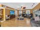 Comfortable living room with hardwood floors and a cozy fireplace at 3105 Pastures Rd, Kissimmee, FL 34746