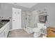 Modern bathroom with a glass-enclosed shower at 3105 Pastures Rd, Kissimmee, FL 34746